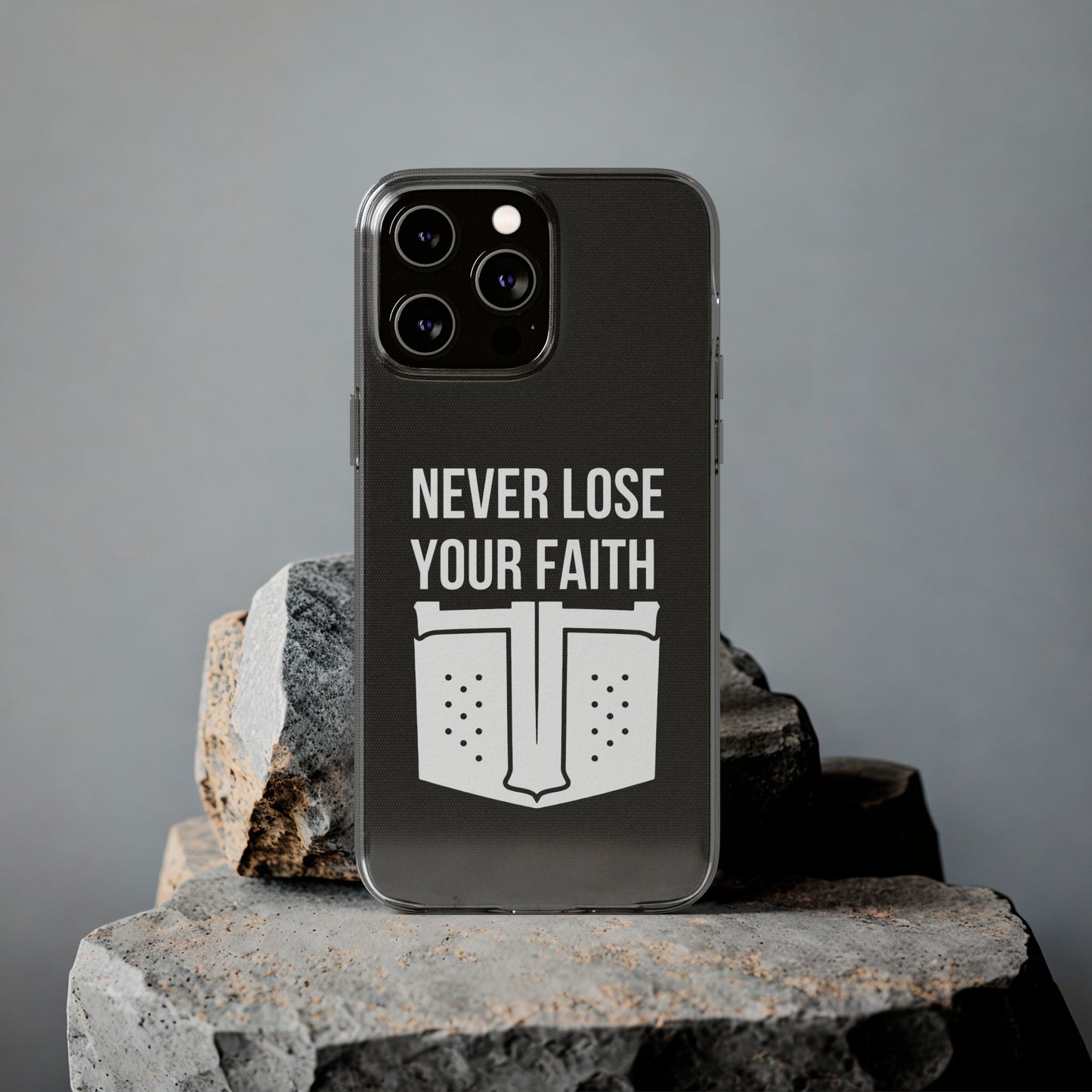 Never Lose Your Faith Phone Case (White)