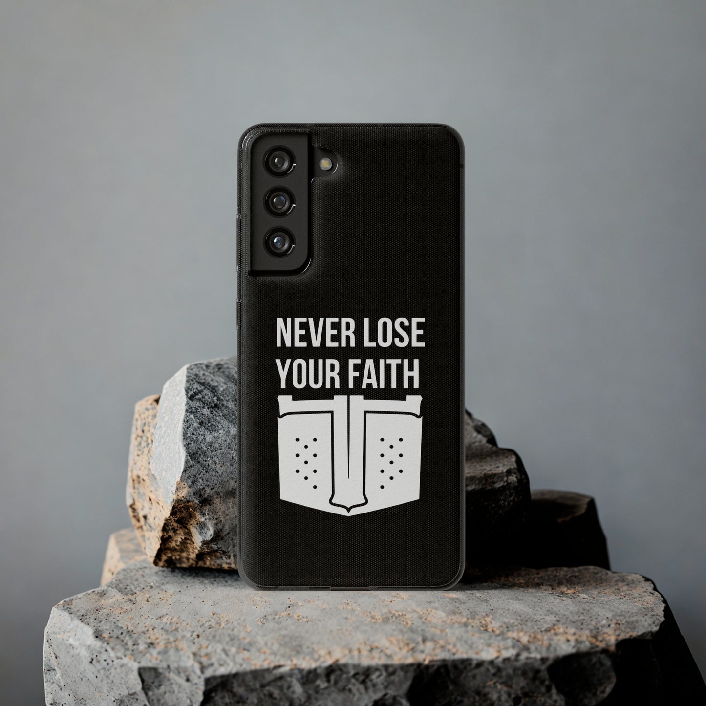 Never Lose Your Faith Phone Case (White)