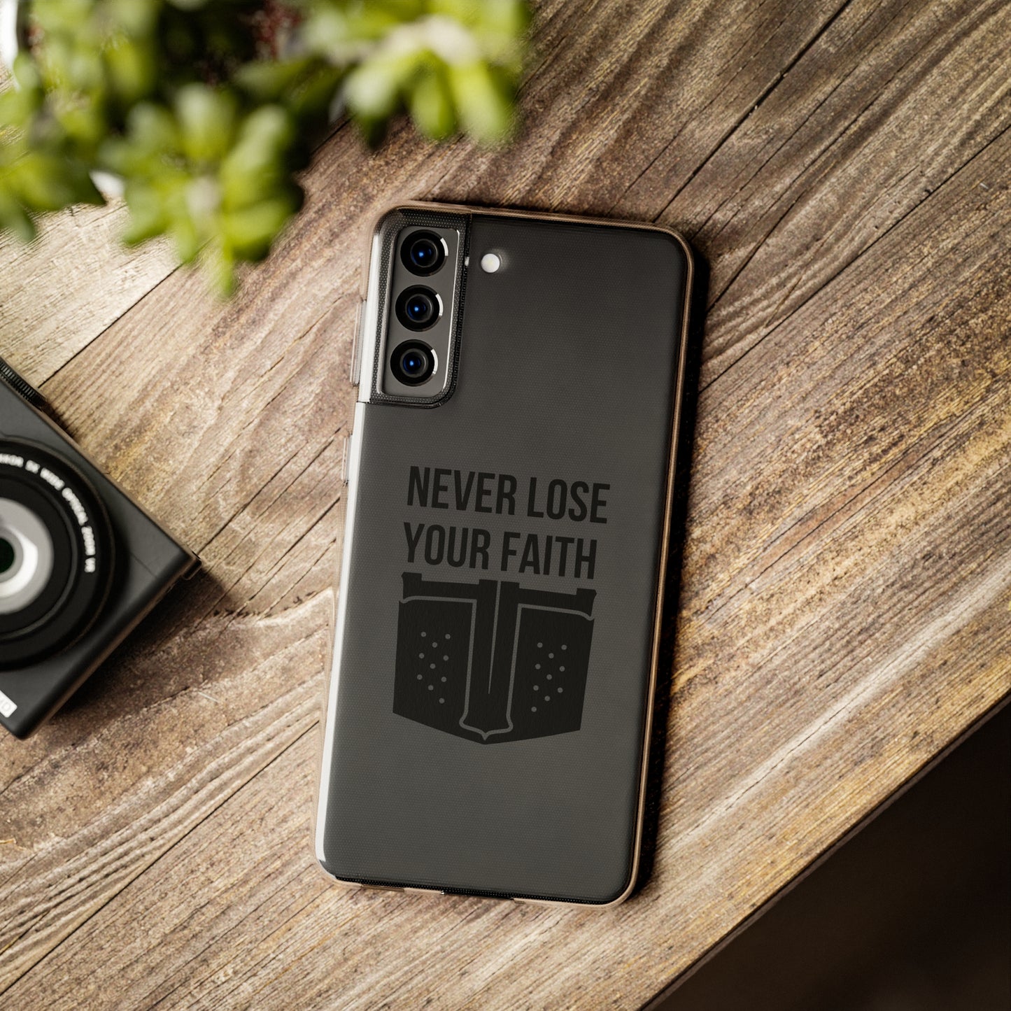 Never Lose Your Faith Phone Case (Black)