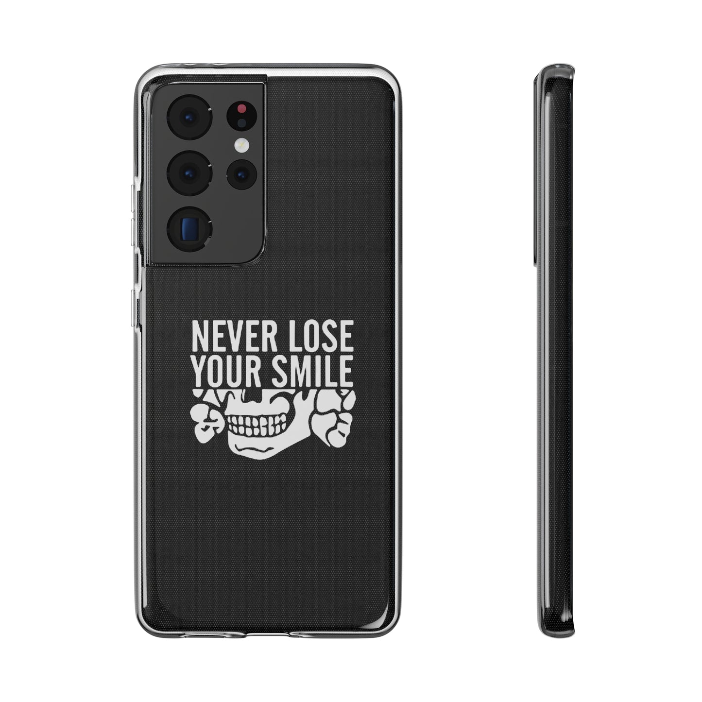 Never Lose Your Smile Phone Case (White)