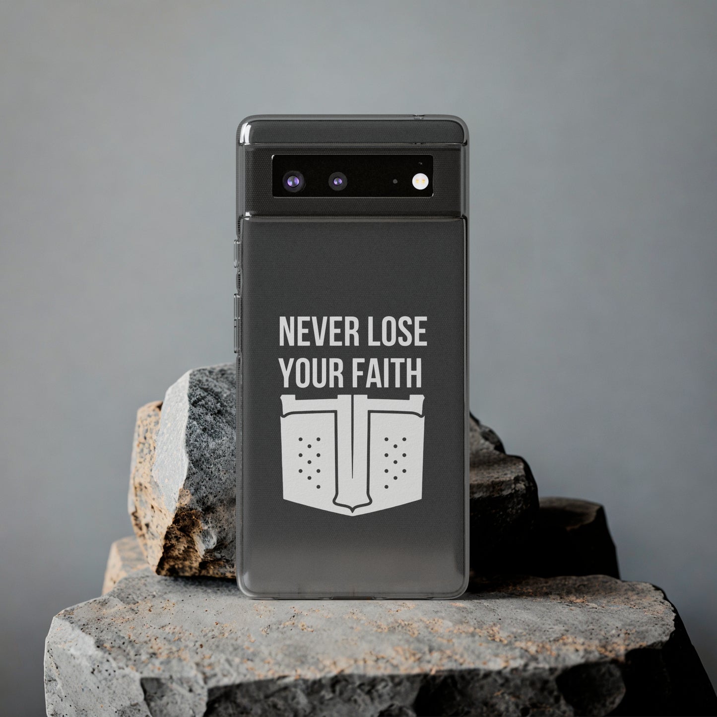 Never Lose Your Faith Phone Case (White)