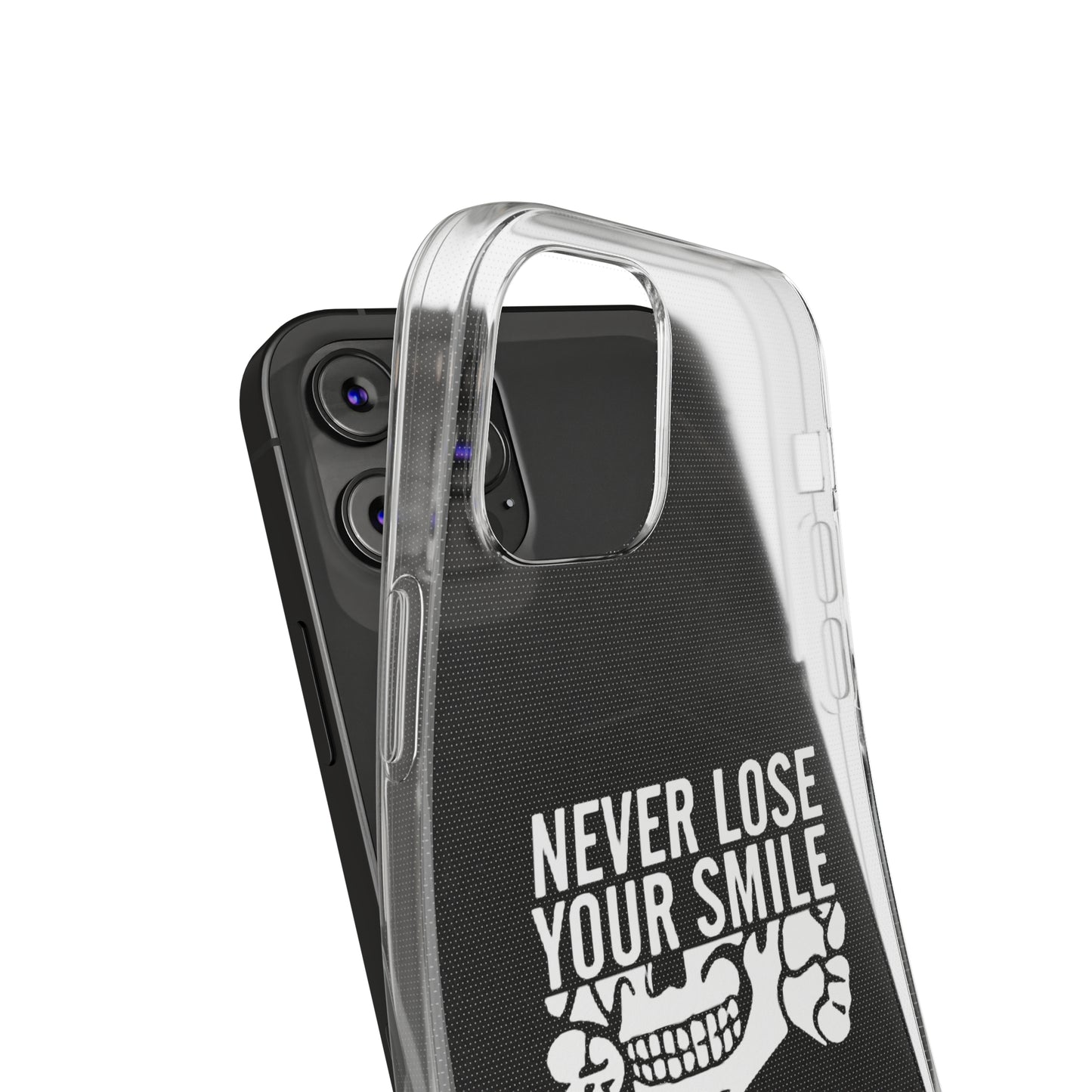 Never Lose Your Smile Phone Case (White)