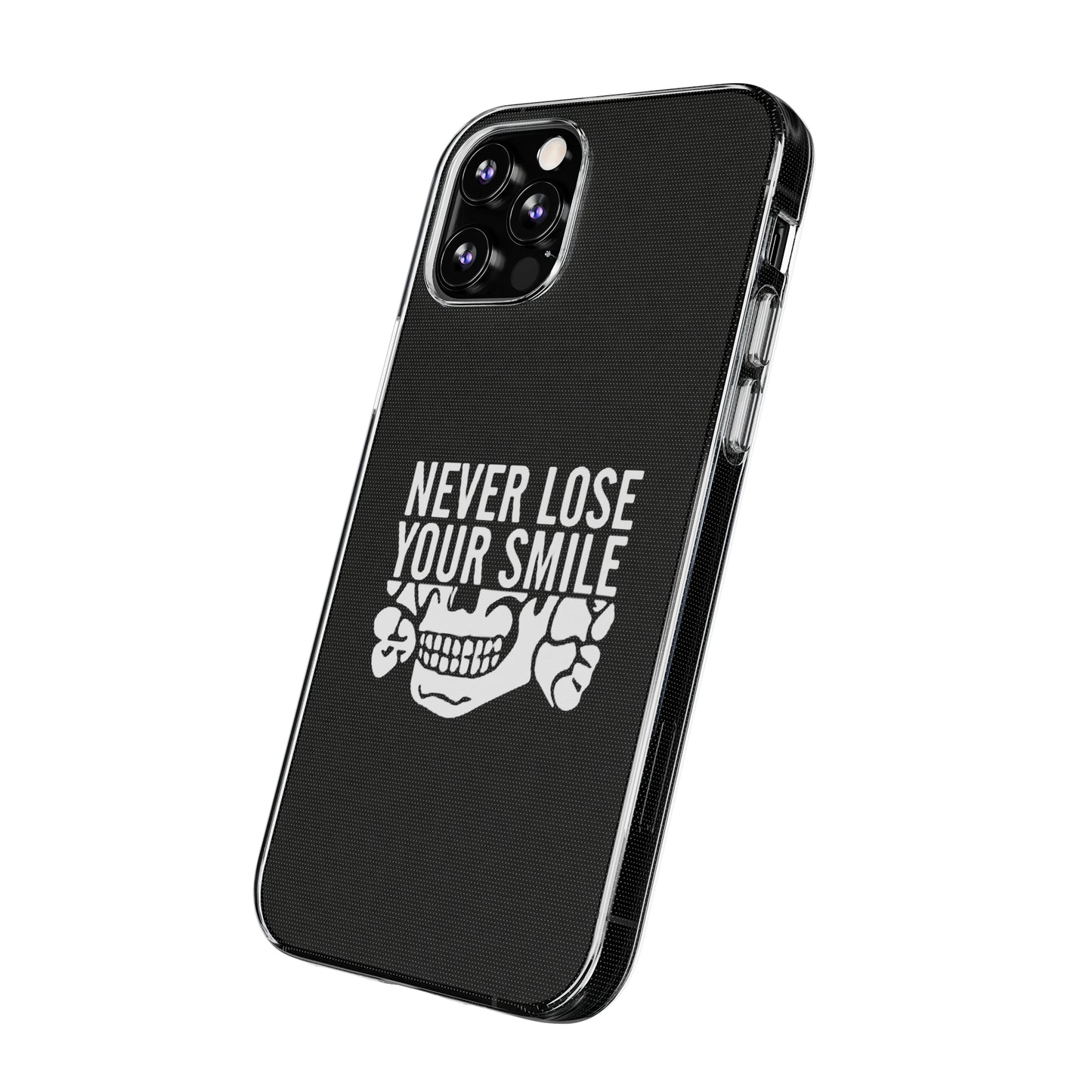 Never Lose Your Smile Phone Case (White)