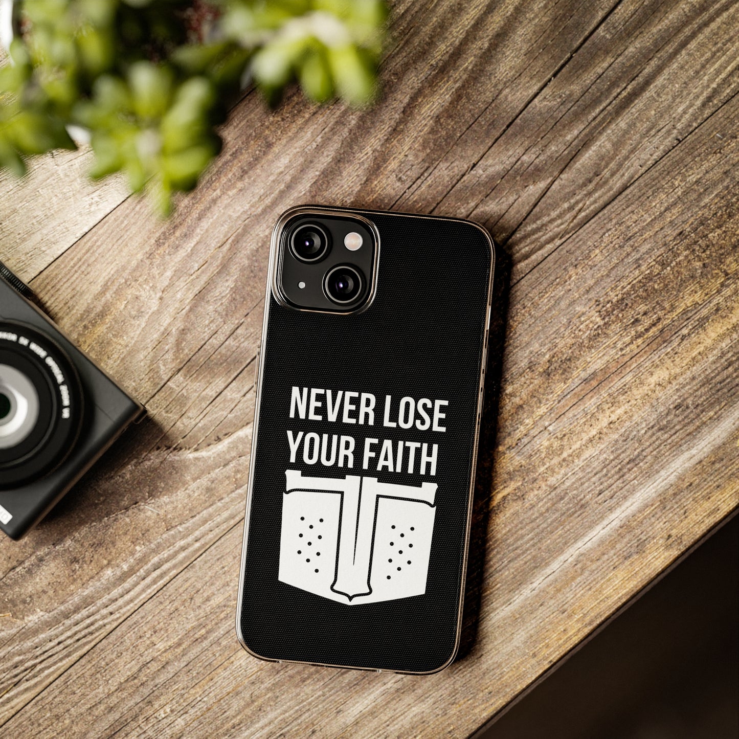 Never Lose Your Faith Phone Case (White)