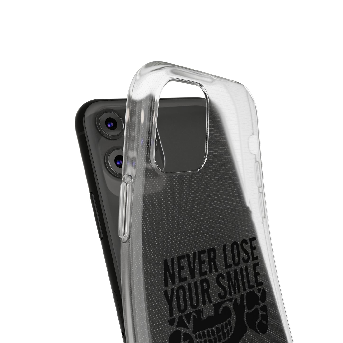 Never Lose Your Smile Phone Case (Black)