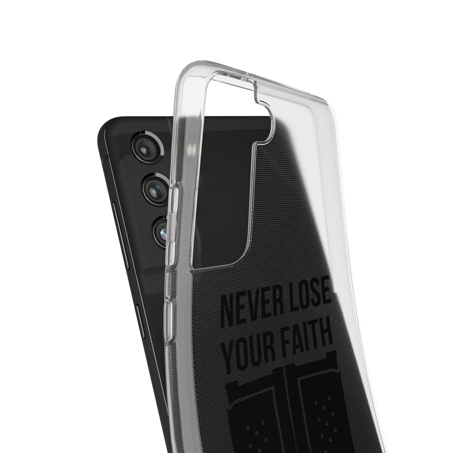 Never Lose Your Faith Phone Case (Black)