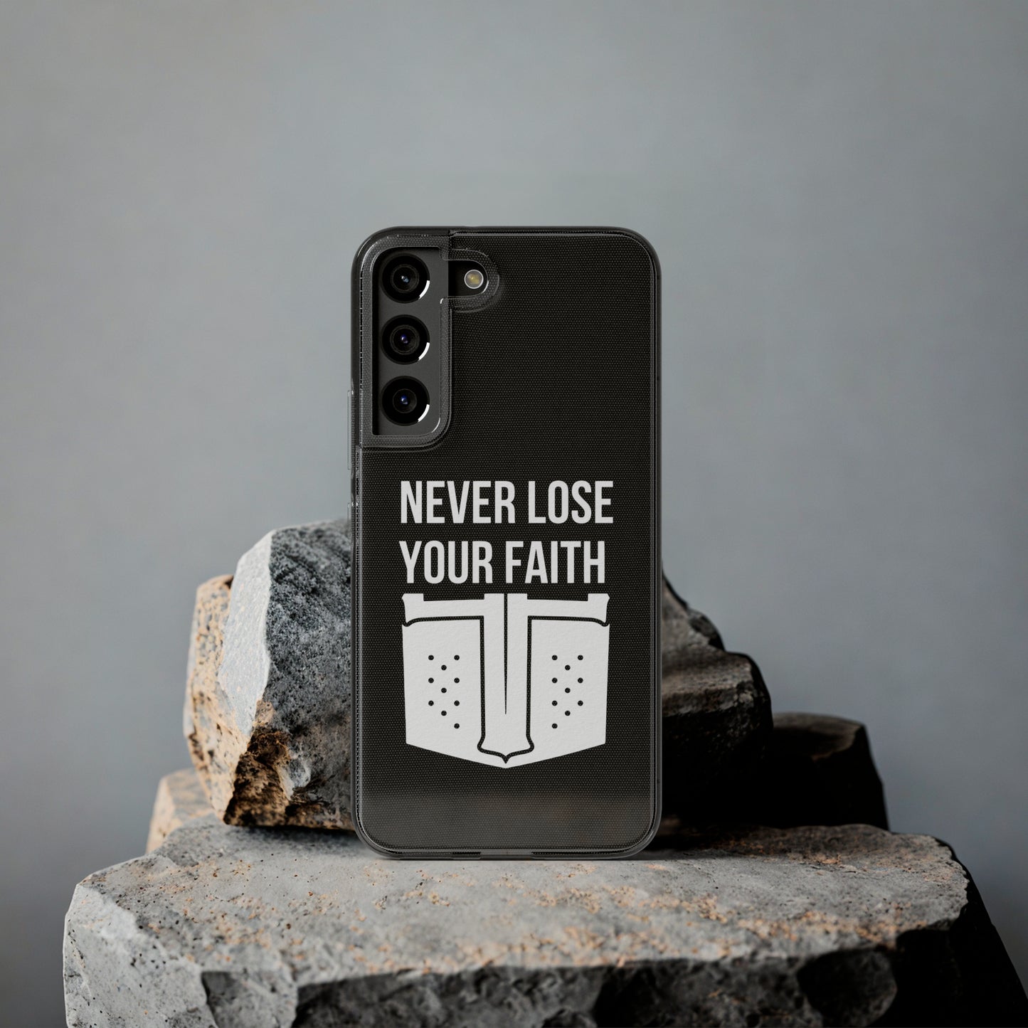 Never Lose Your Faith Phone Case (White)