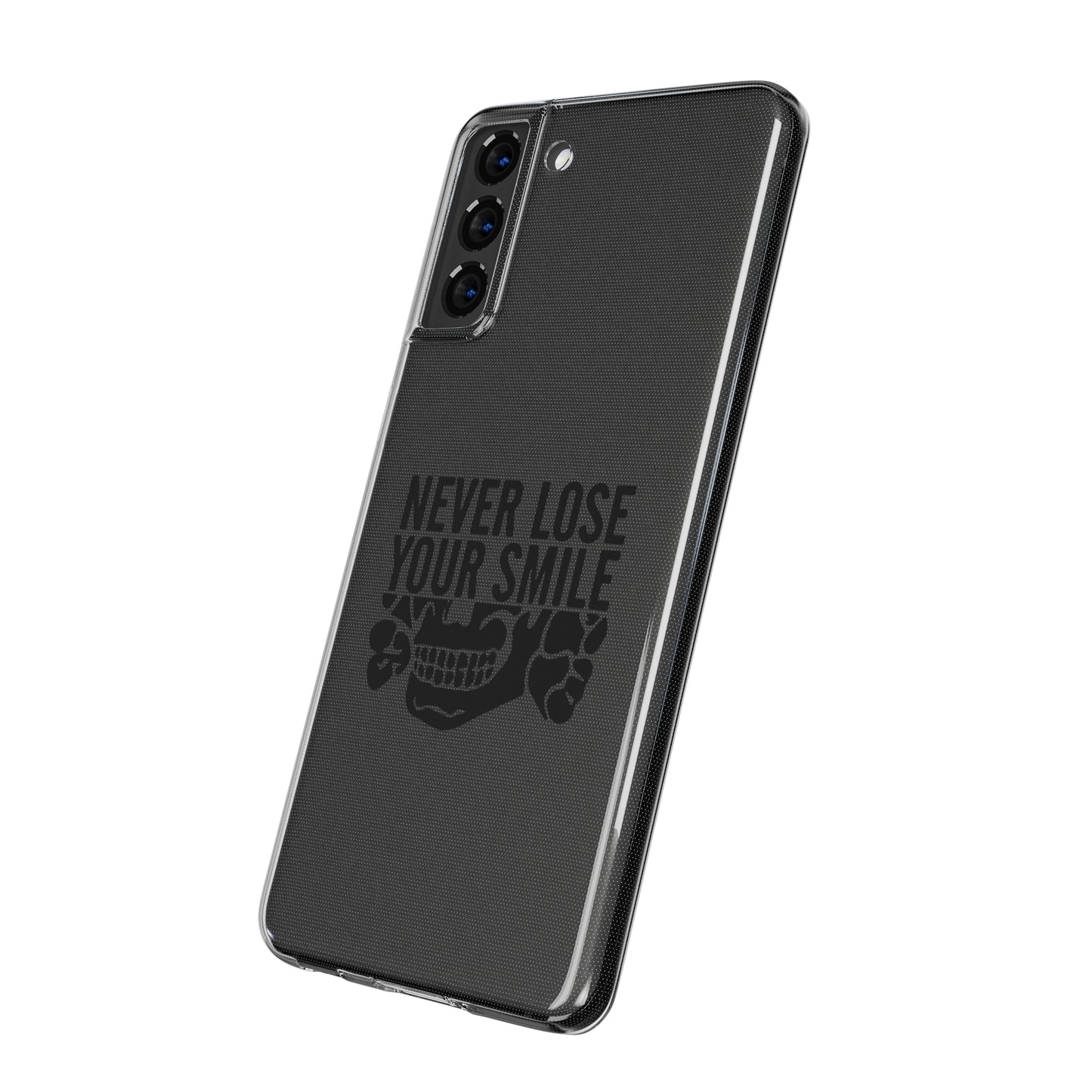 Never Lose Your Smile Phone Case (Black)