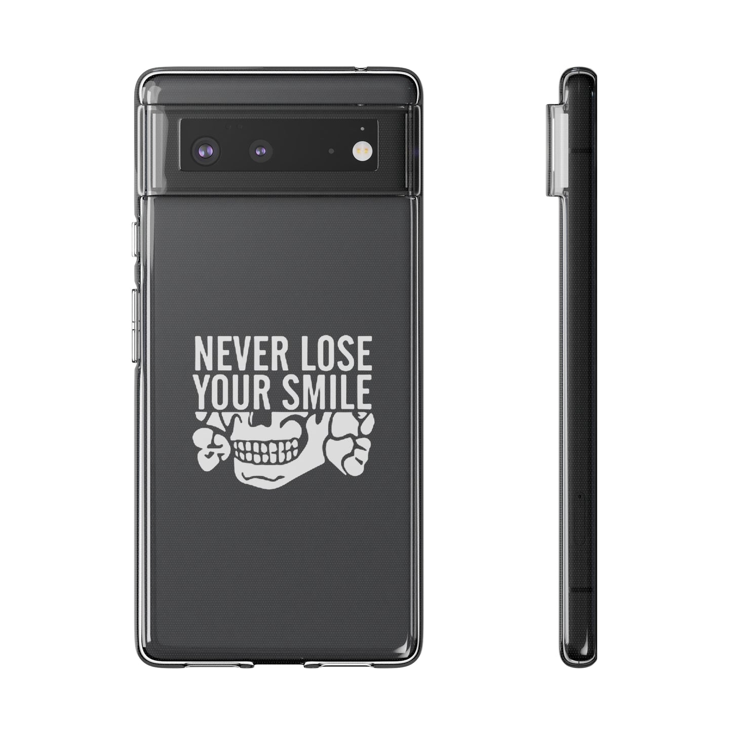 Never Lose Your Smile Phone Case (White)