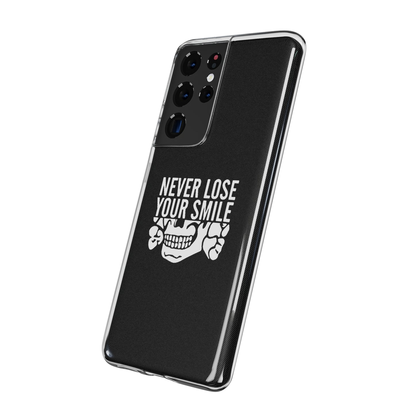 Never Lose Your Smile Phone Case (White)