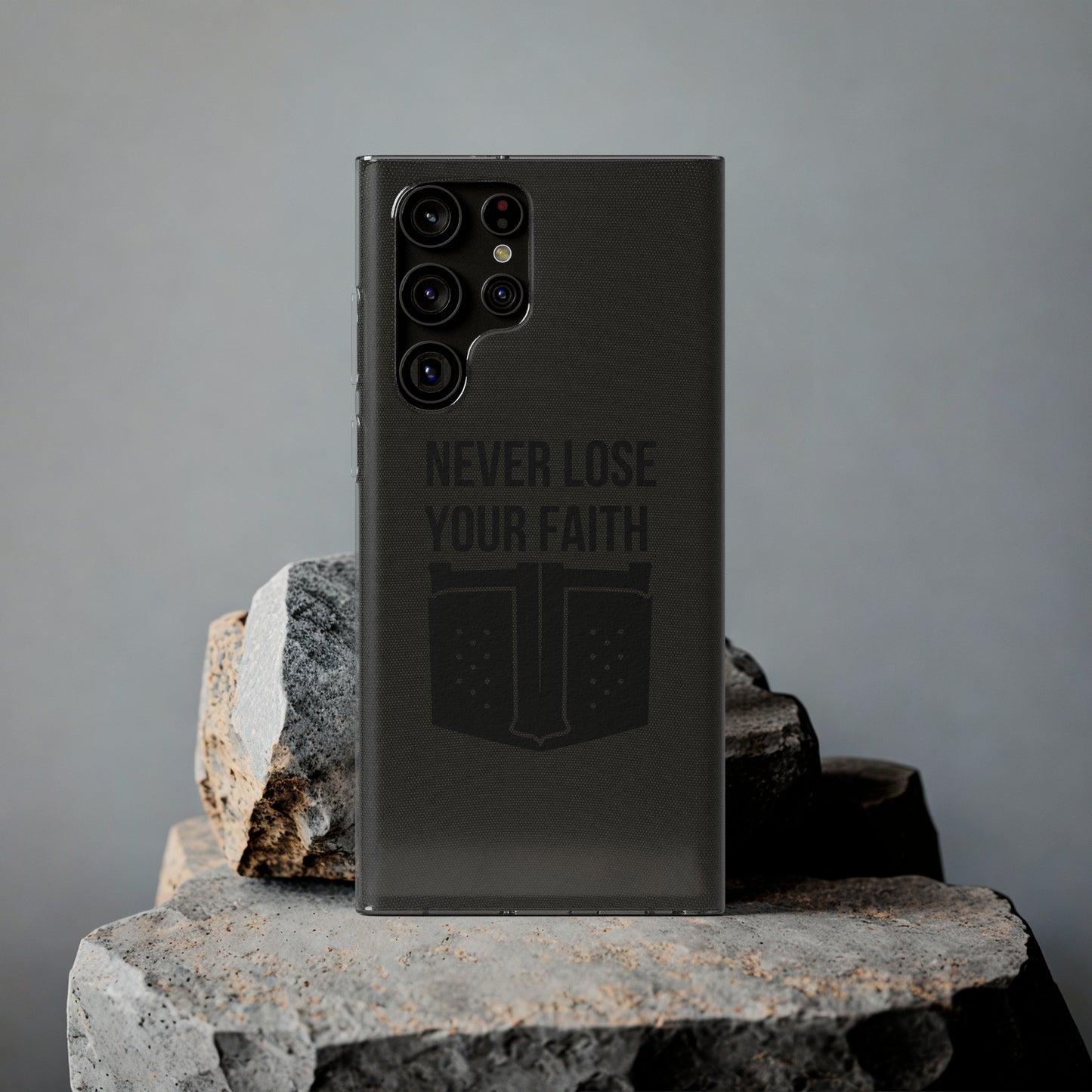 Never Lose Your Faith Phone Case (Black)