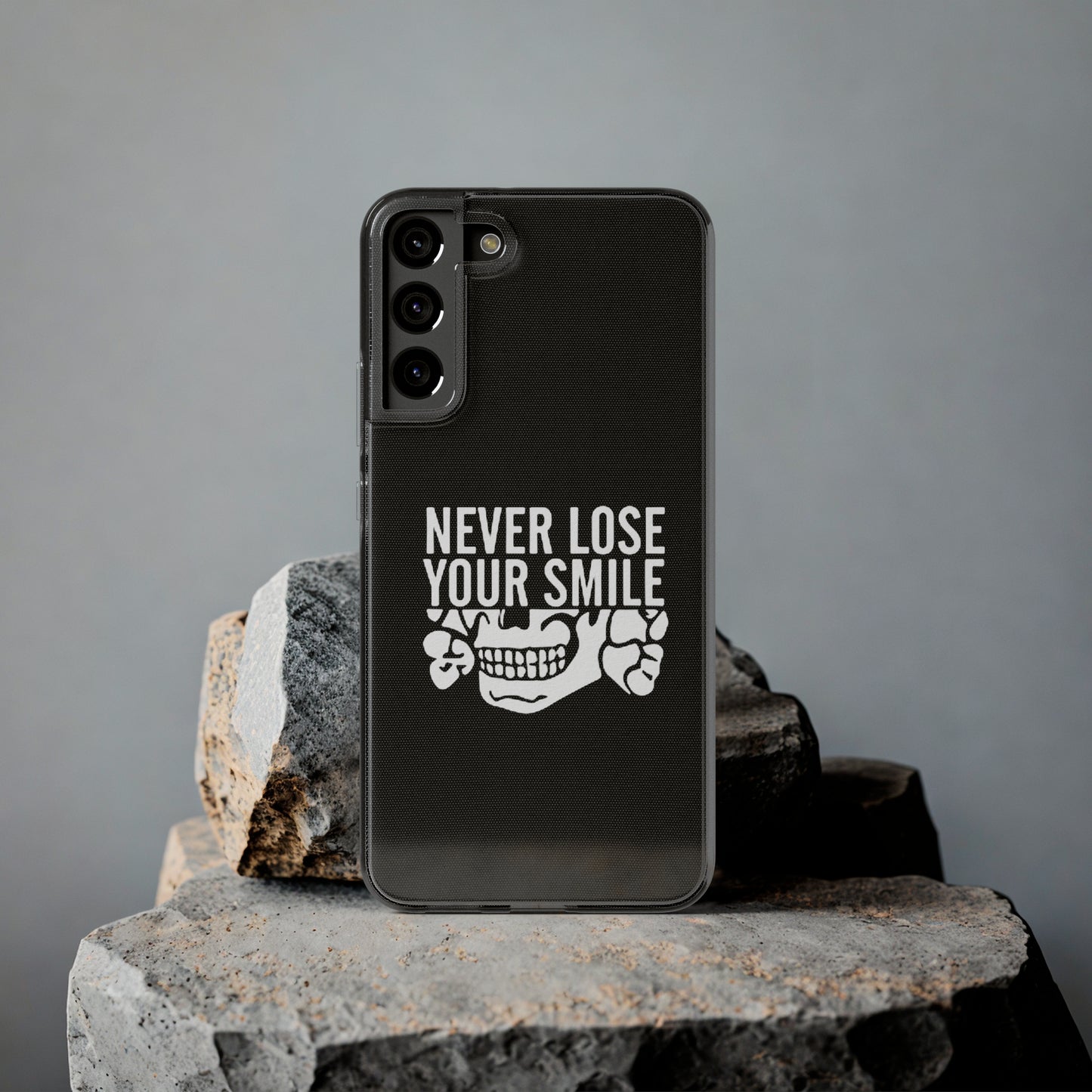 Never Lose Your Smile Phone Case (White)