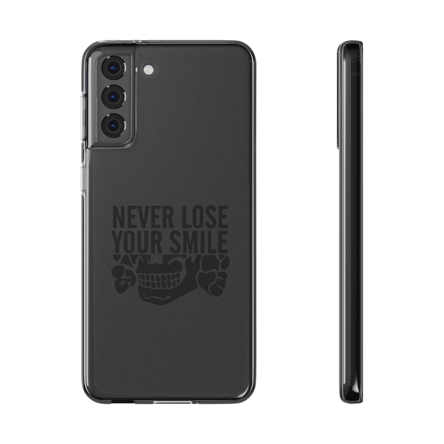 Never Lose Your Smile Phone Case (Black)