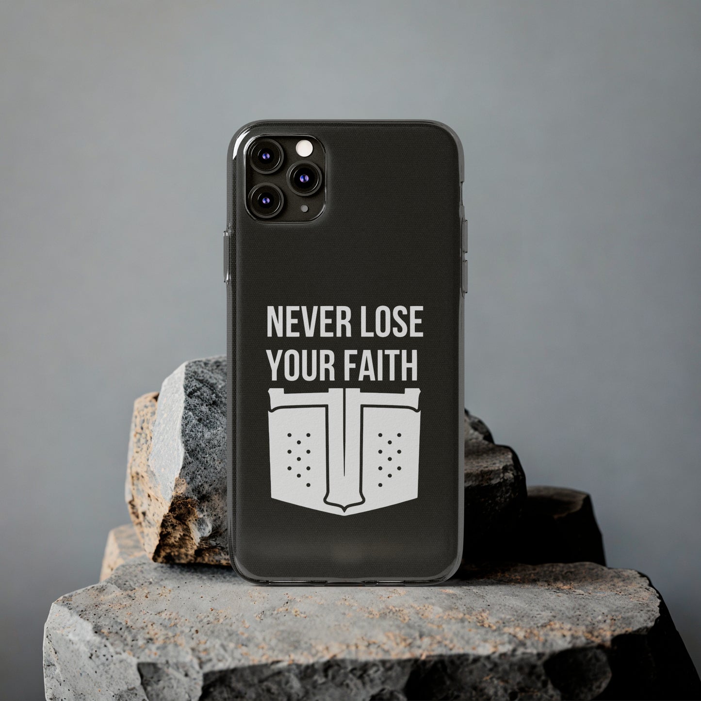 Never Lose Your Faith Phone Case (White)