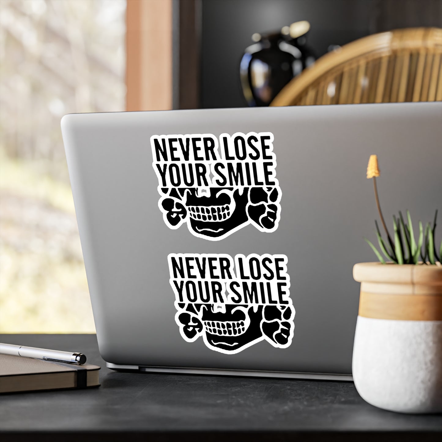 Never Lose Your Smile Vinyl Stickers