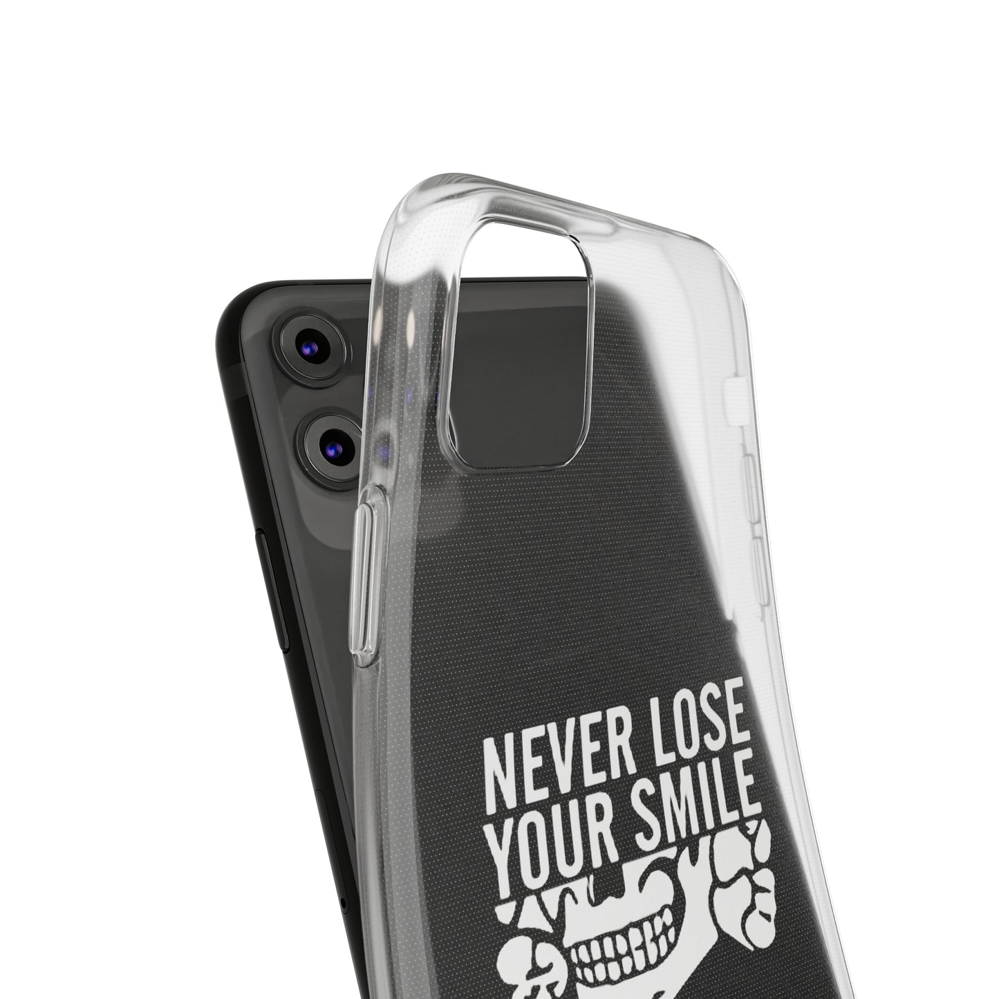 Never Lose Your Smile Phone Case (White)