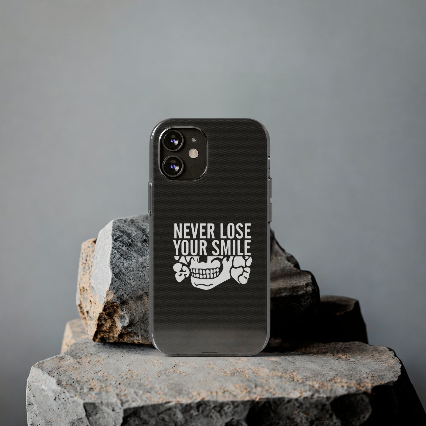 Never Lose Your Smile Phone Case (White)