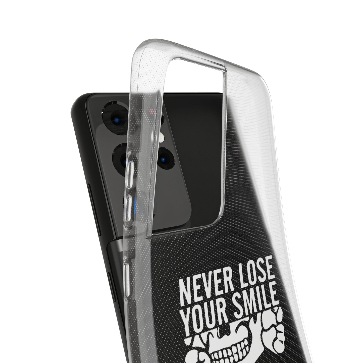 Never Lose Your Smile Phone Case (White)