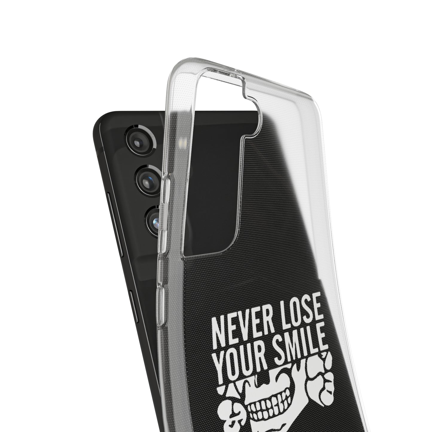 Never Lose Your Smile Phone Case (White)