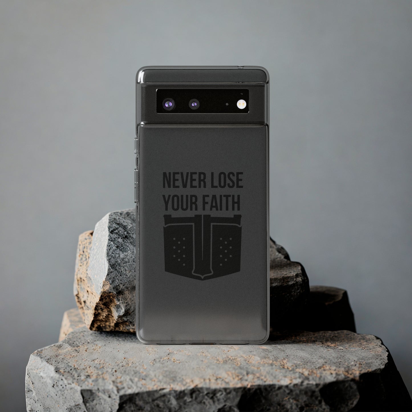 Never Lose Your Faith Phone Case (Black)