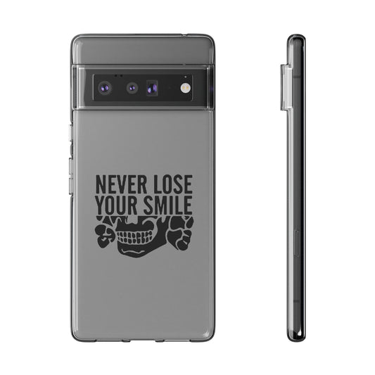 Never Lose Your Smile Phone Case (Black)