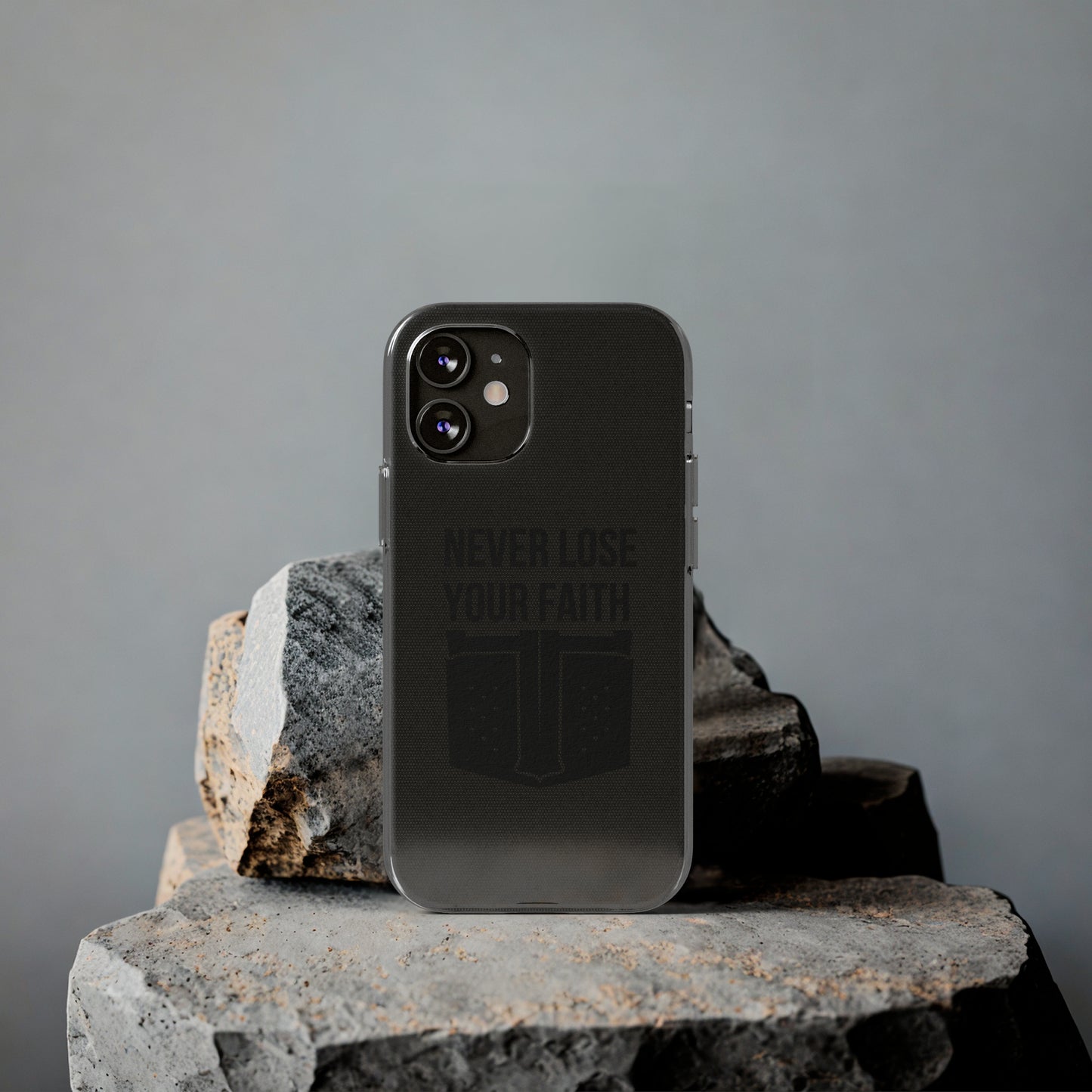 Never Lose Your Faith Phone Case (Black)