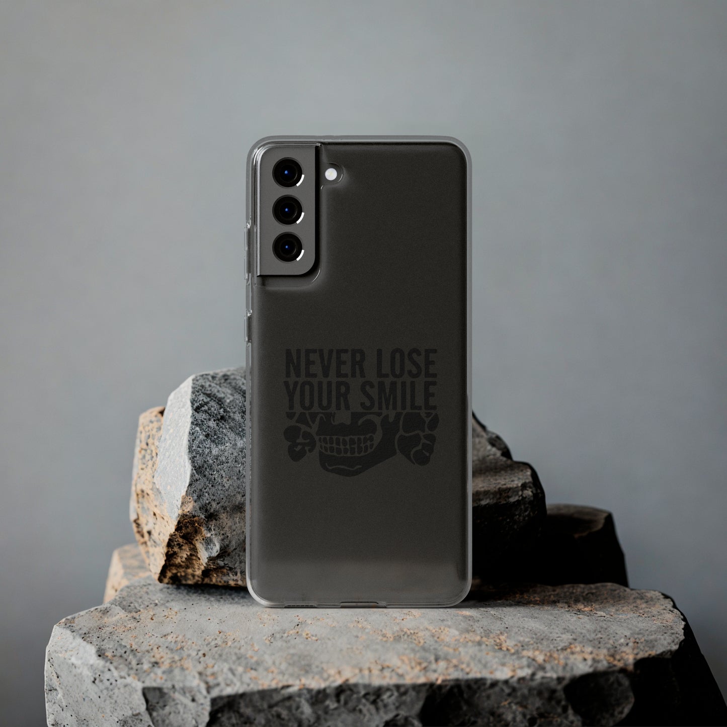 Never Lose Your Smile Phone Case (Black)