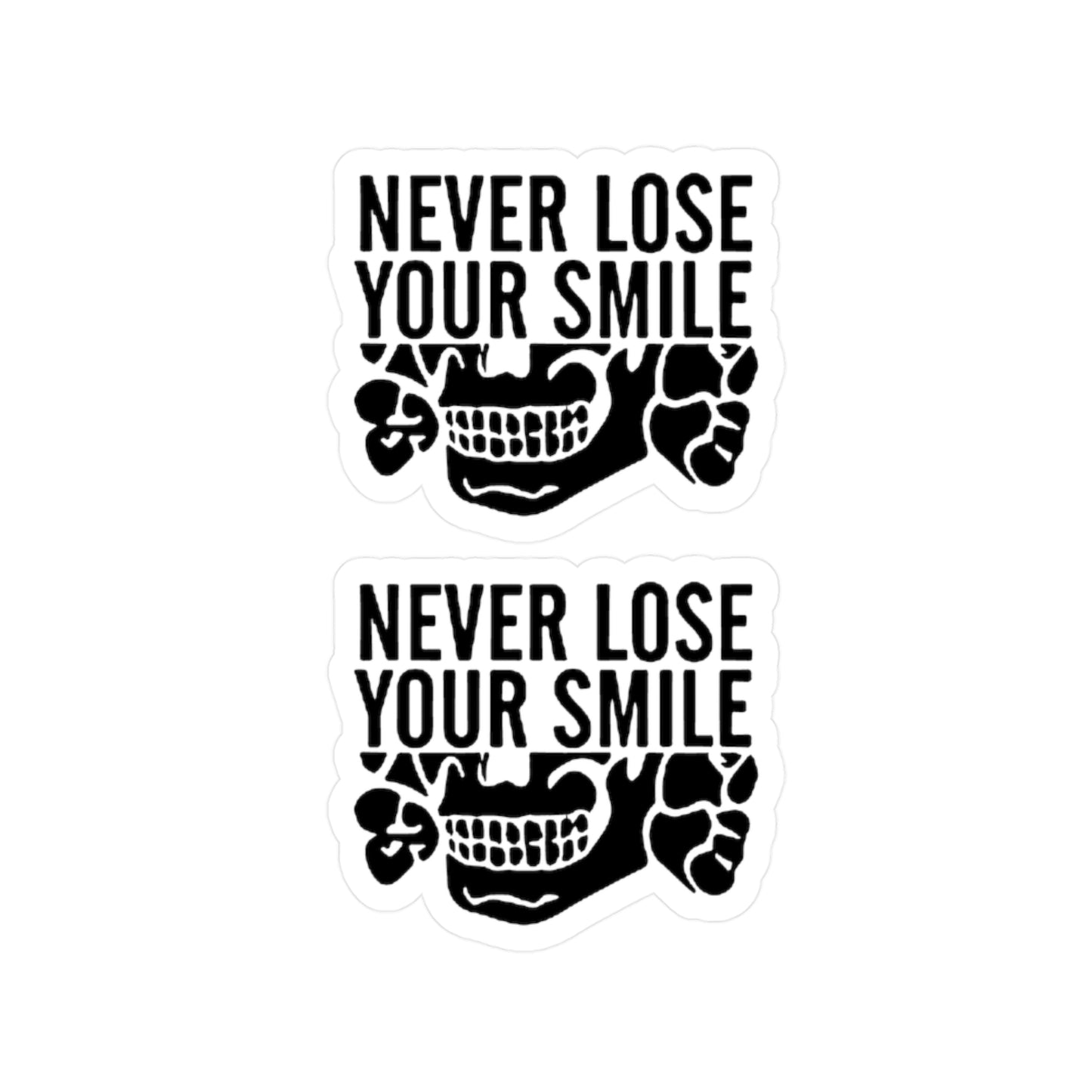 Never Lose Your Smile Vinyl Stickers