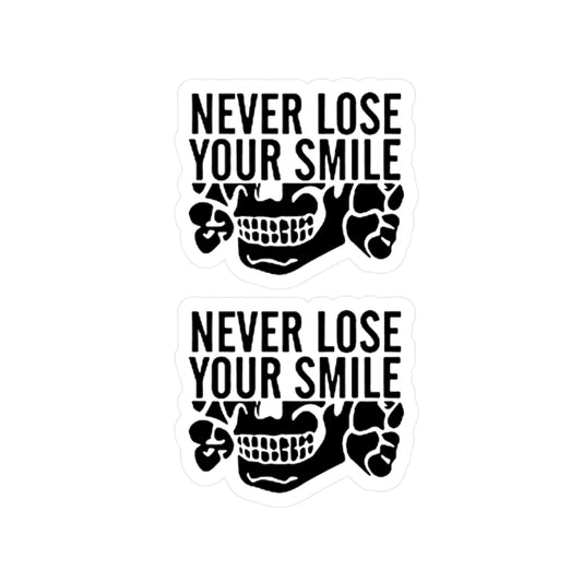 Never Lose Your Smile Vinyl Stickers