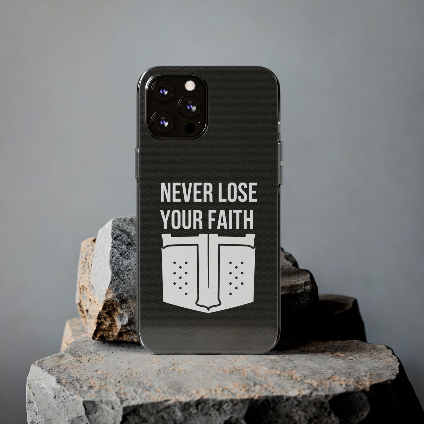 Never Lose Your Faith Phone Case (White)