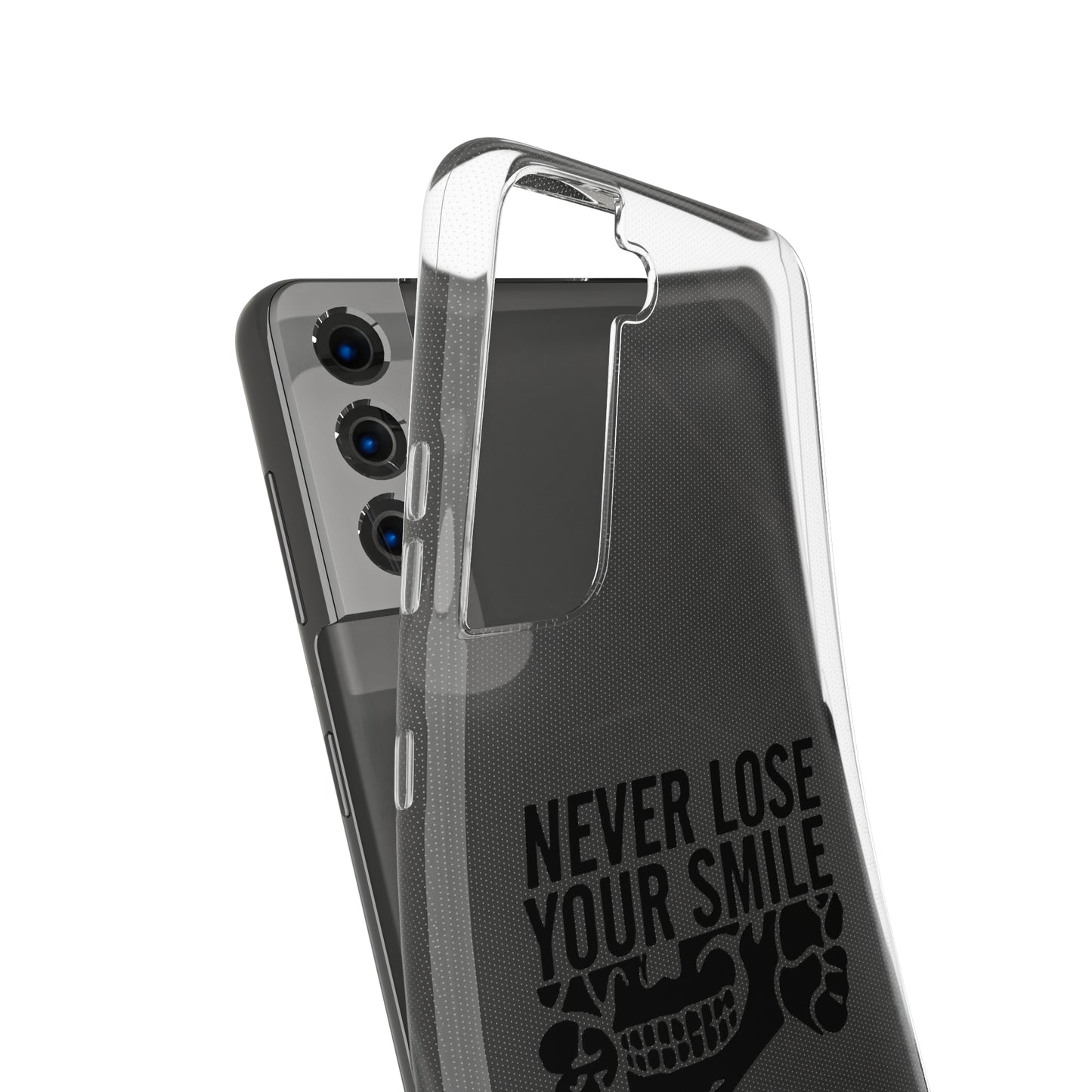 Never Lose Your Smile Phone Case (Black)