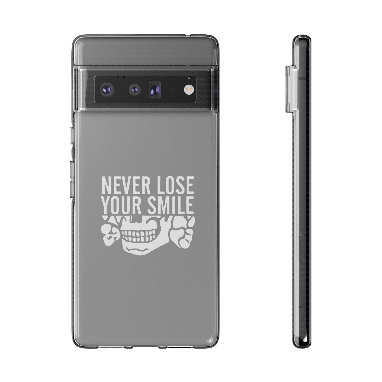 Never Lose Your Smile Phone Case (White)