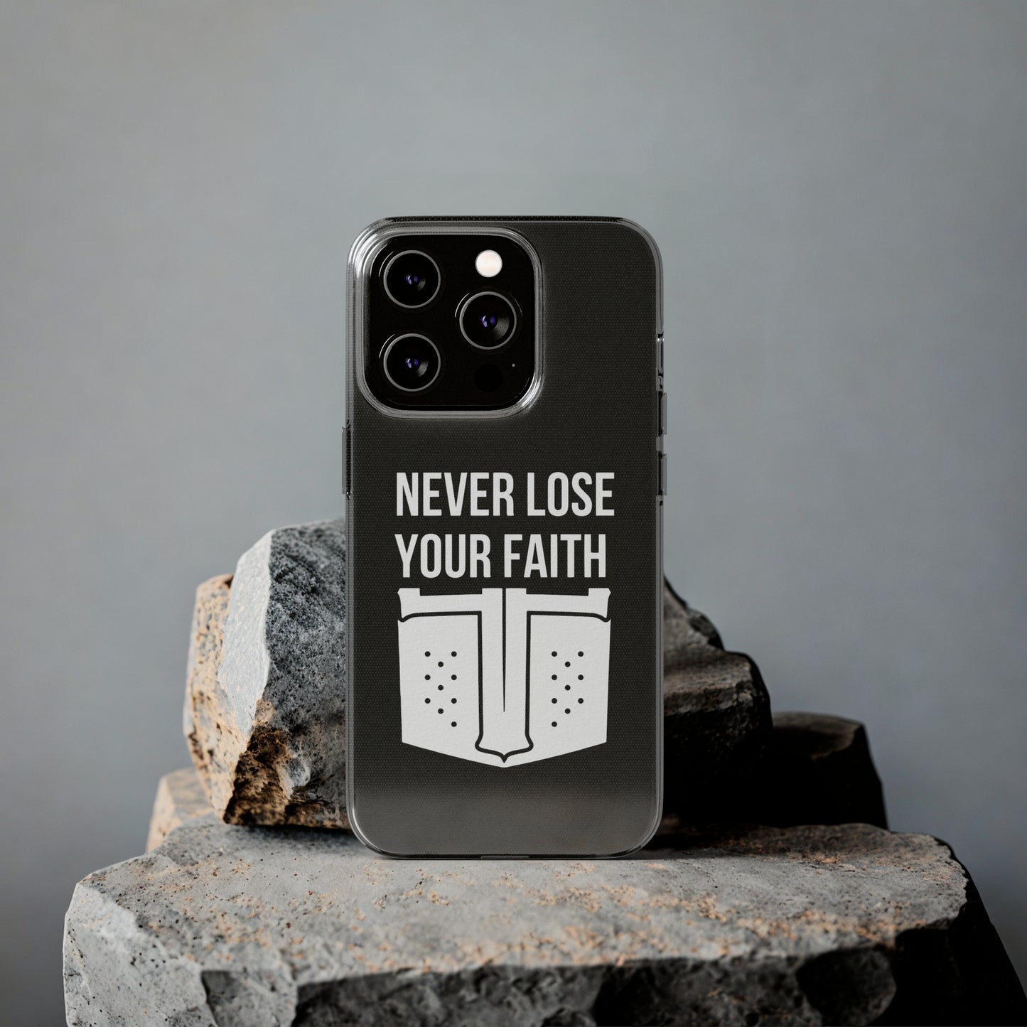 Never Lose Your Faith Phone Case (White)