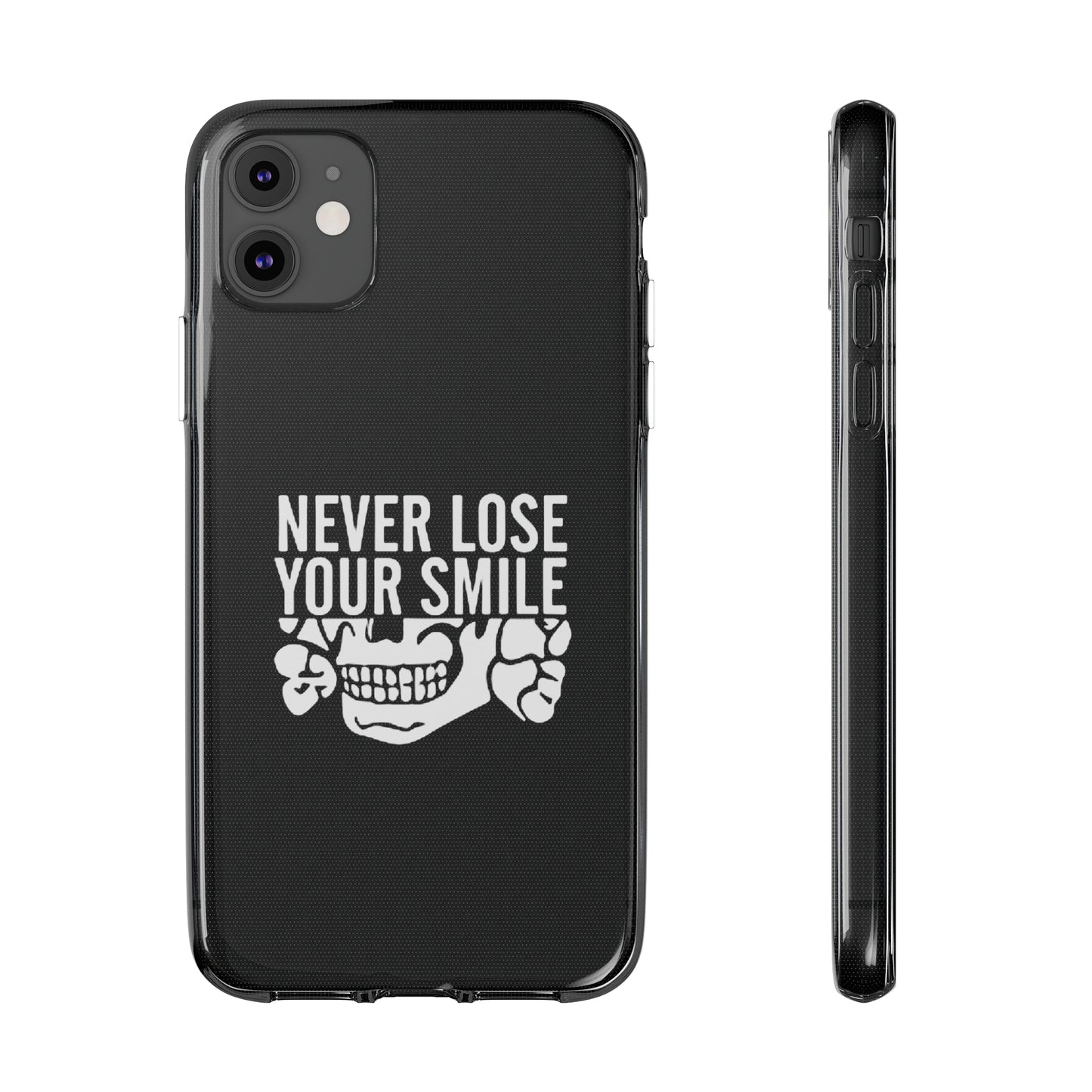 Never Lose Your Smile Phone Case (White)