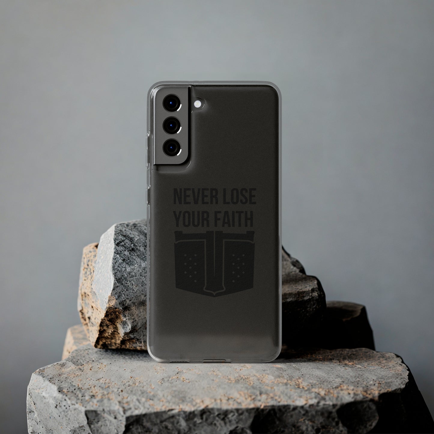 Never Lose Your Faith Phone Case (Black)