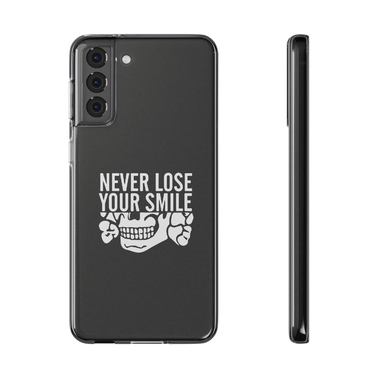 Never Lose Your Smile Phone Case (White)