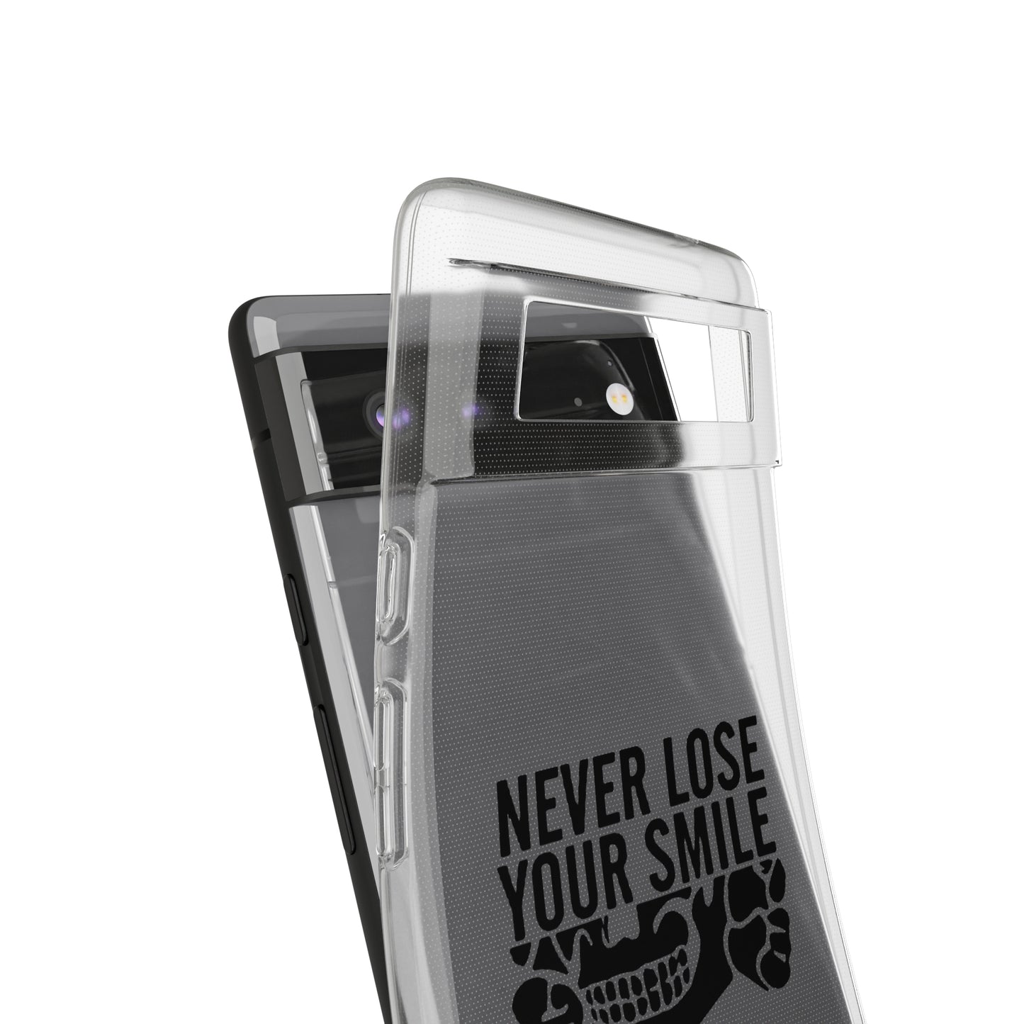 Never Lose Your Smile Phone Case (Black)