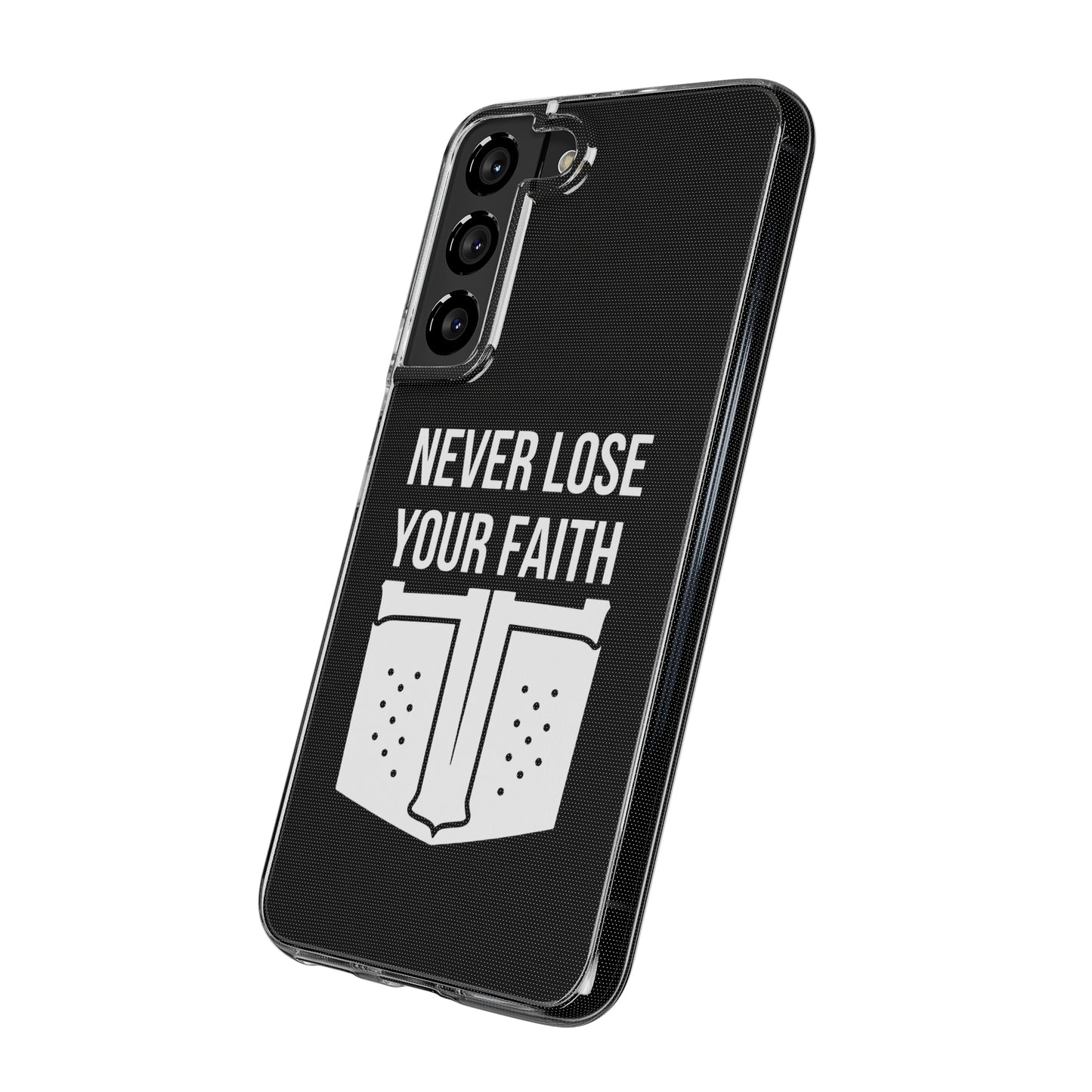 Never Lose Your Faith Phone Case (White)