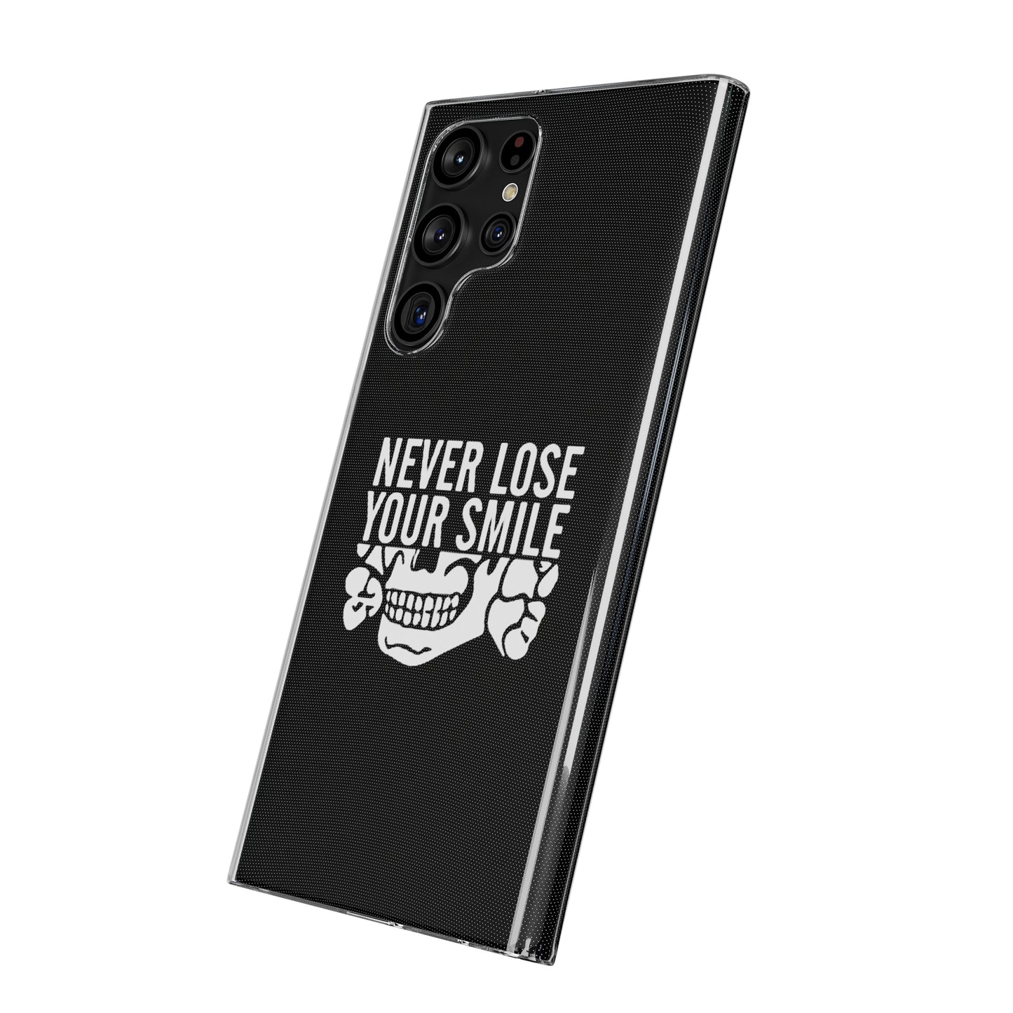 Never Lose Your Smile Phone Case (White)