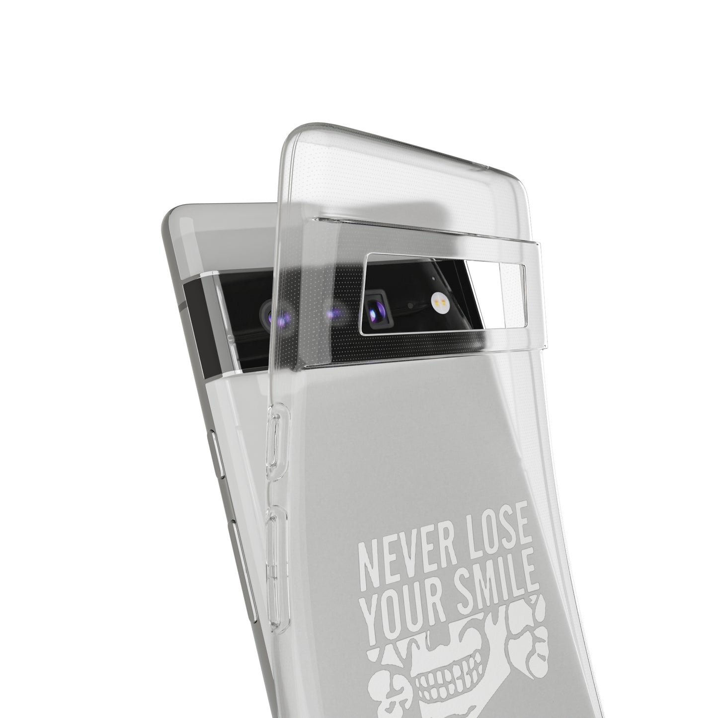 Never Lose Your Smile Phone Case (White)