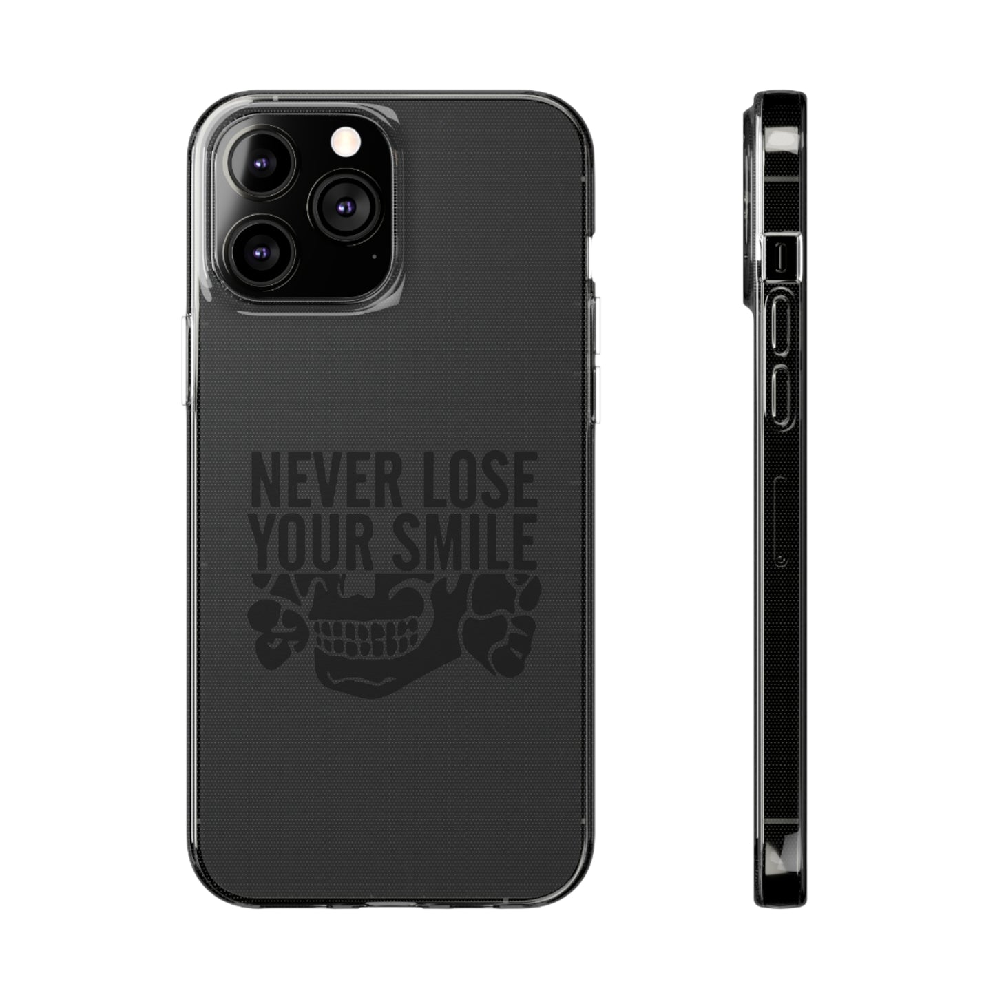 Never Lose Your Smile Phone Case (Black)