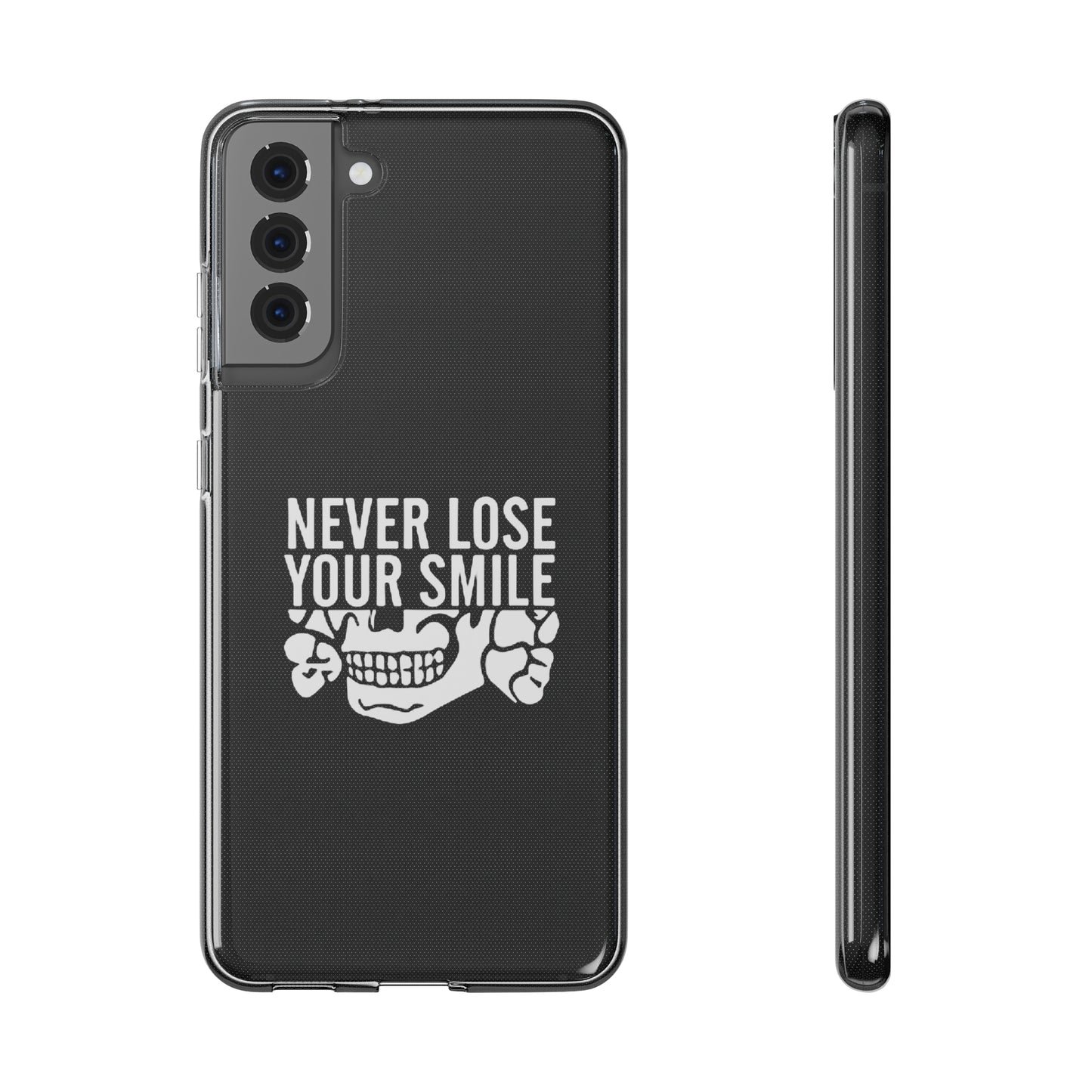 Never Lose Your Smile Phone Case (White)