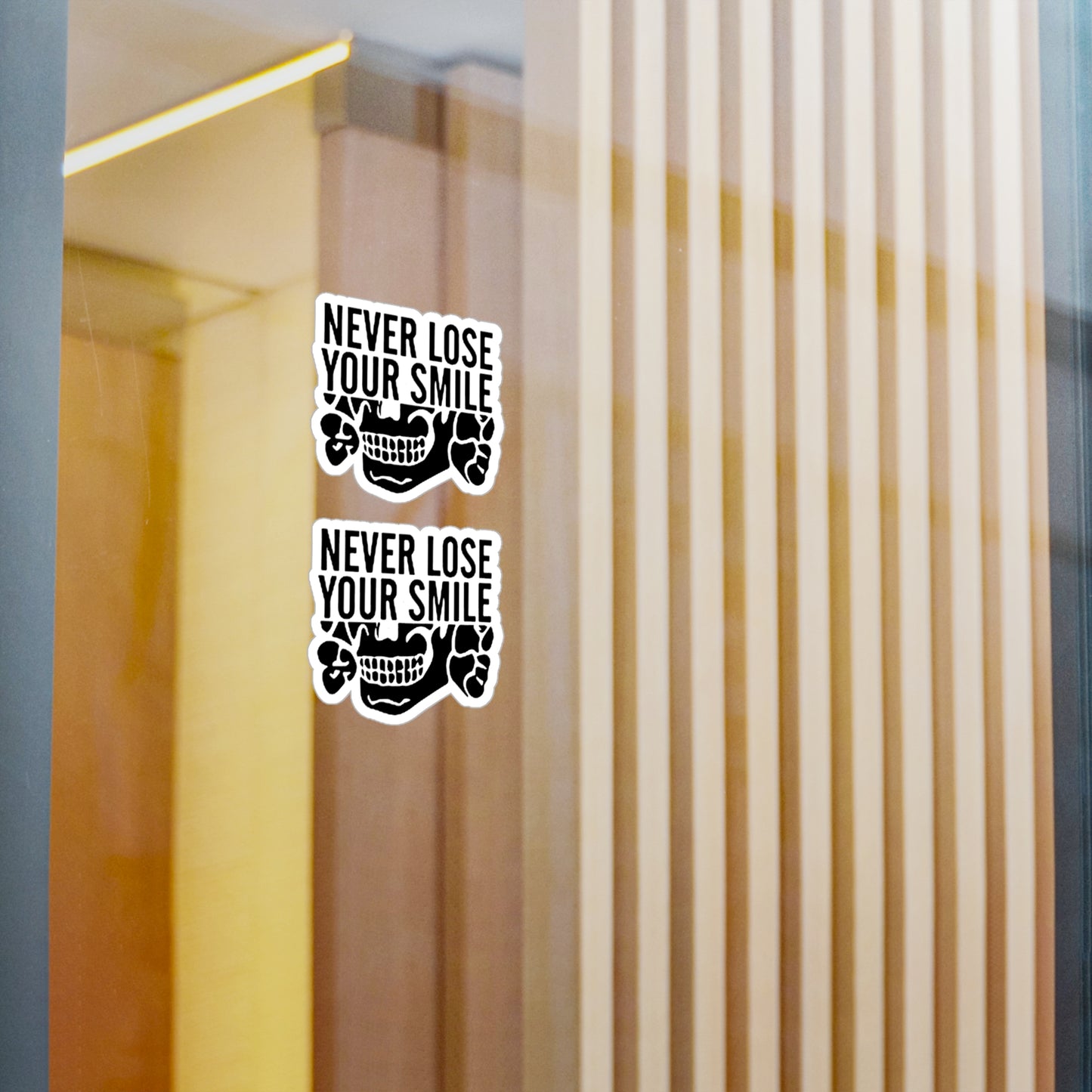 Never Lose Your Smile Vinyl Stickers